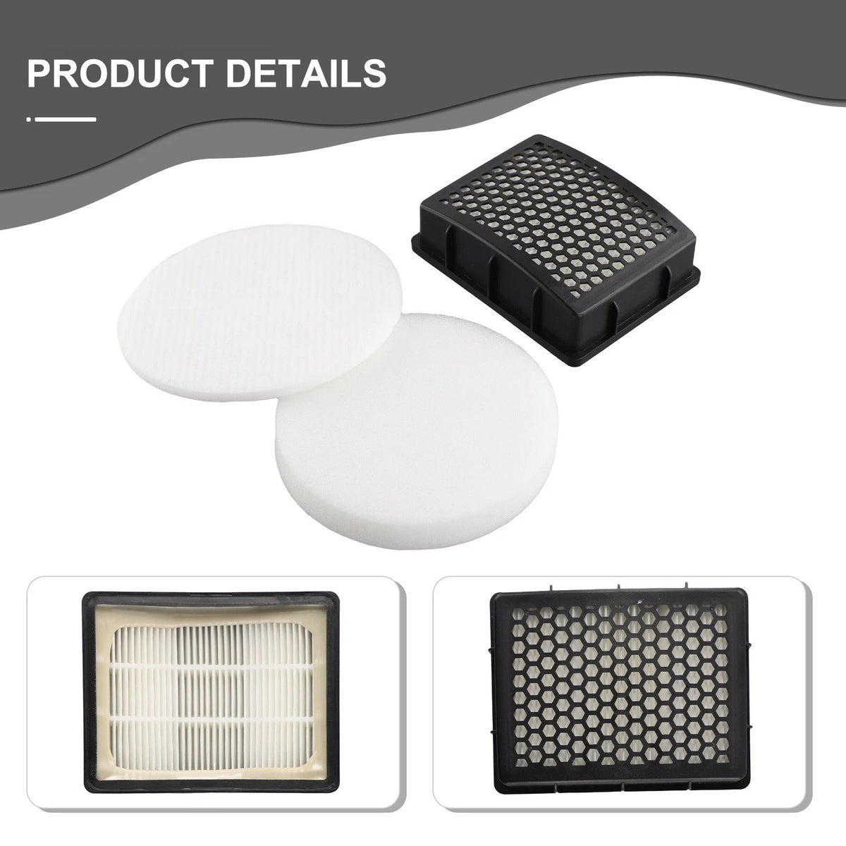 Filter Set for Kenmore DU2015, DU2012 (Bagless Upright)