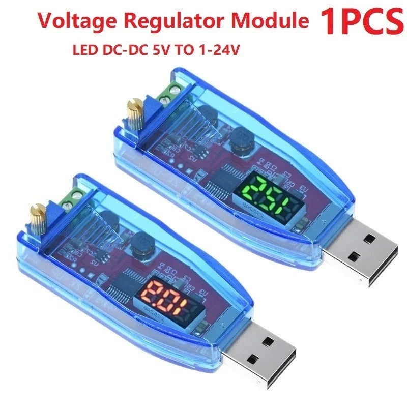 USB Step Up Down Power Supply Module 5V to 1-24V