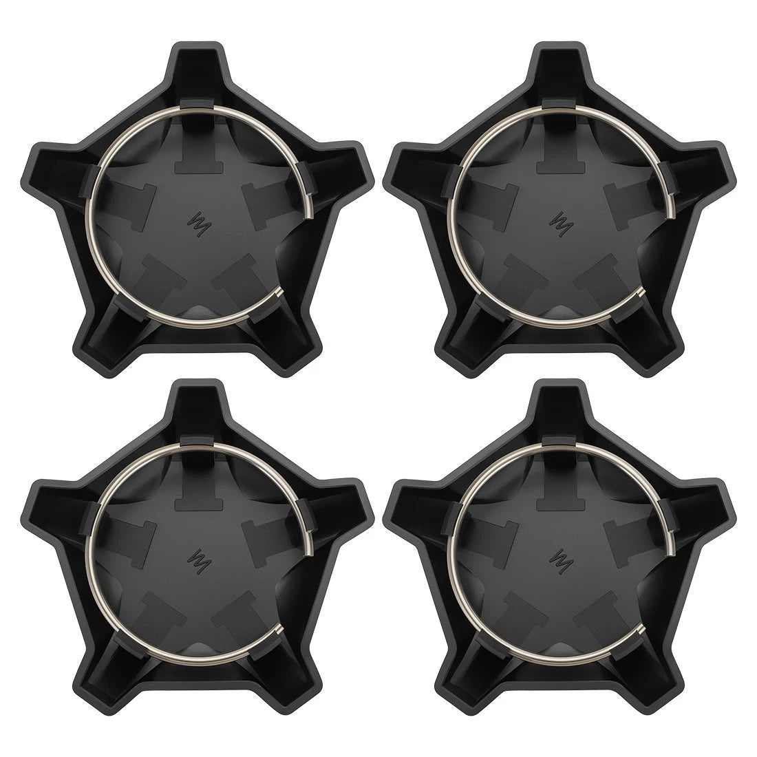 Set of 4 Wheel Rim Caps for Polaris RZR Turbo R 4 / RZR Pro R 4 (2022–2024)