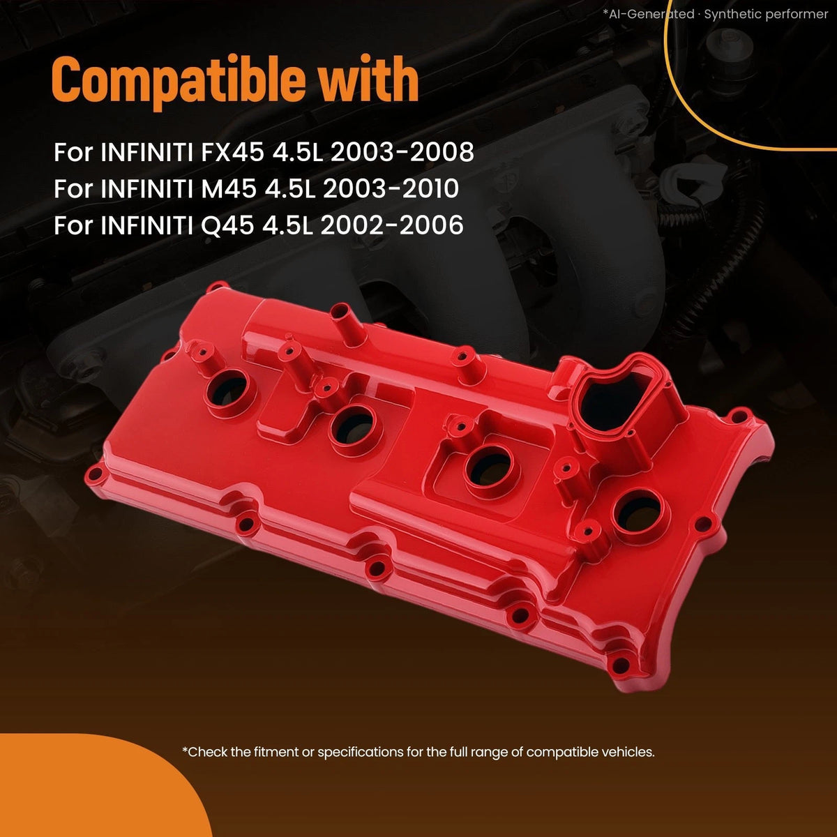 Engine Valve Cover Kit for Infiniti FX45 Q45 M45 4.5L (2002–2010) 13264AR000