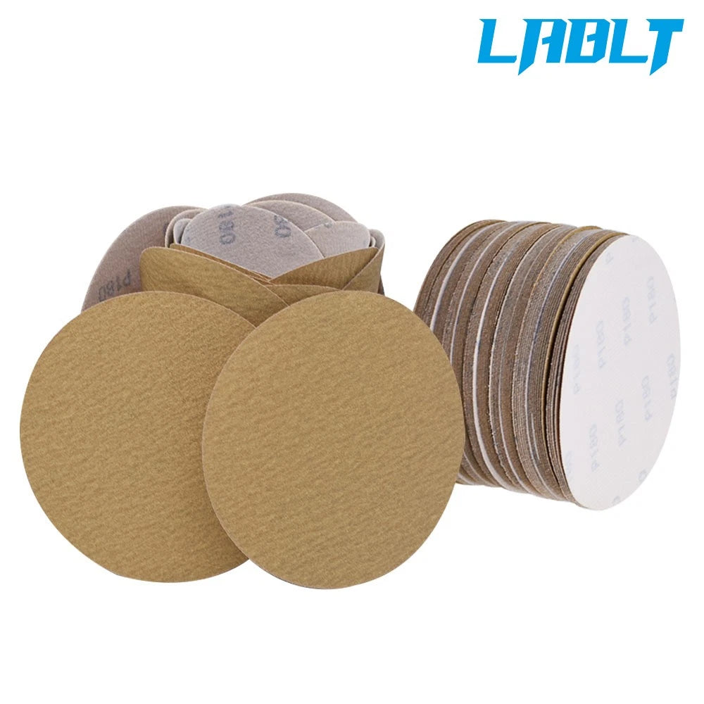 6 Inch 180 Grit Hook Loop Sanding Discs for (100 Pack)