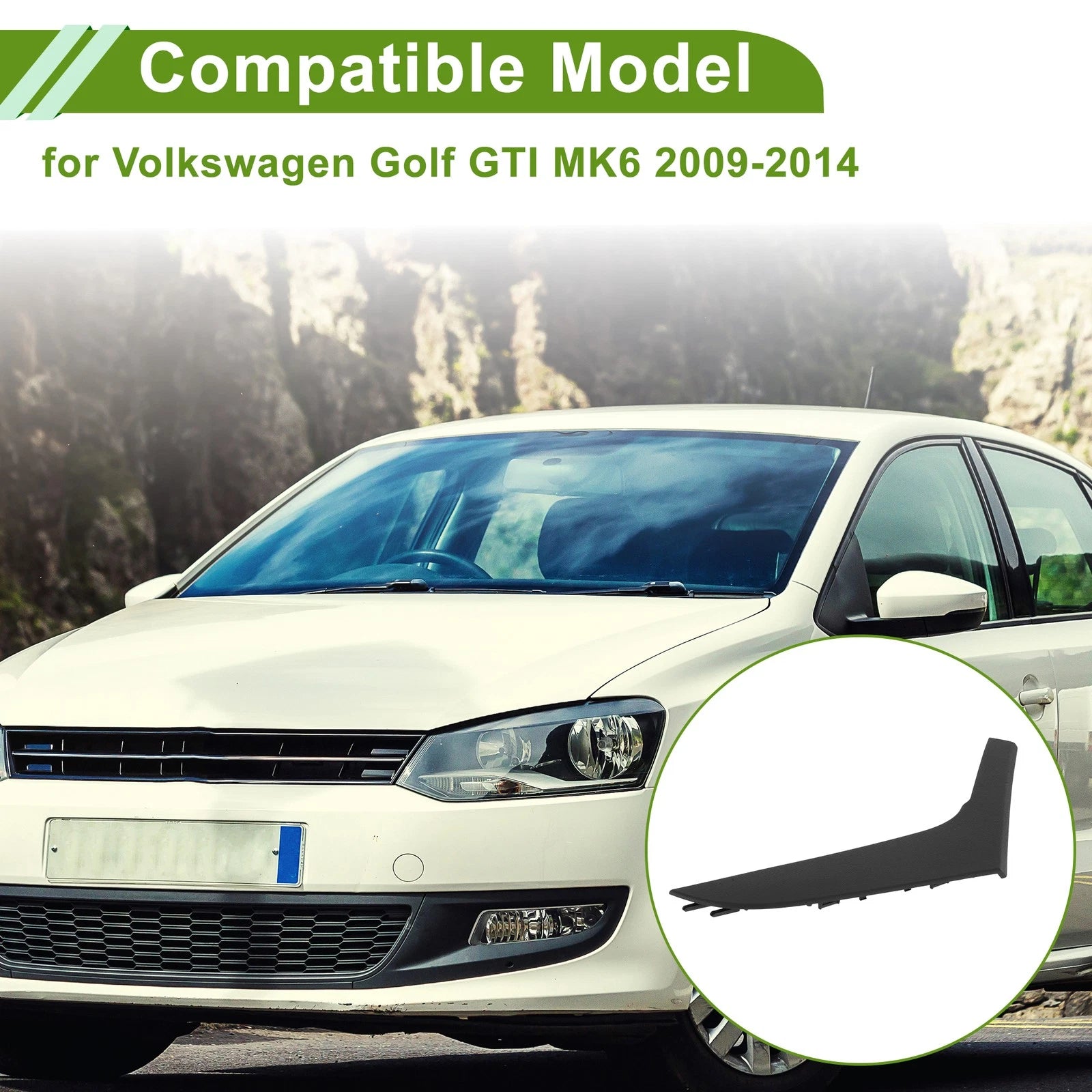 Door Handle Pull Trim Cover Replacement for Volkswagen Golf GTI MK6 (2009–2014)