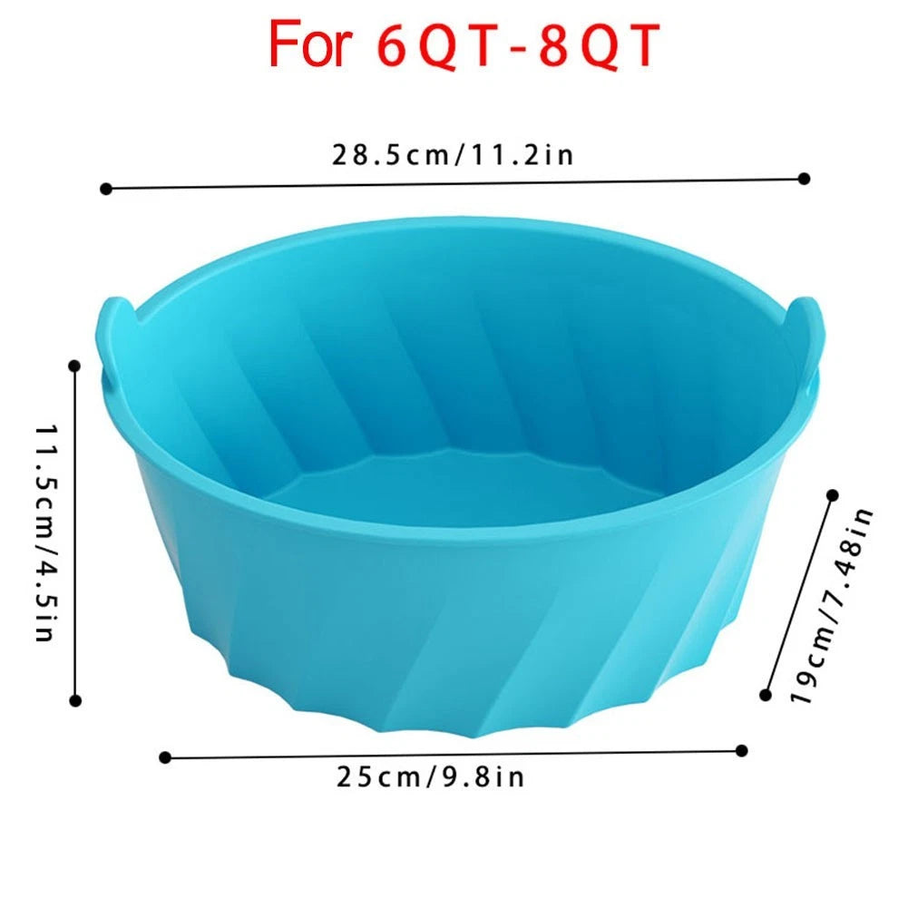 Reusable Silicone Liner for 6-8 Quart Slow Cookers (Fits Most Models)