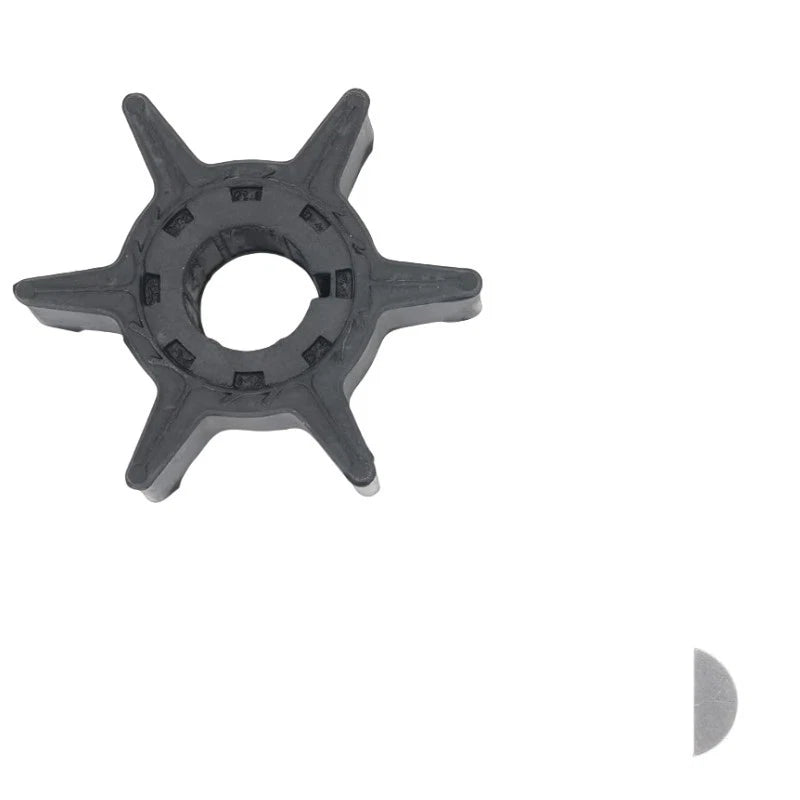 Water Pump Impeller with Key for Yamaha 2 Stroke 20-25 HP Outboard (6L2-44352-00)