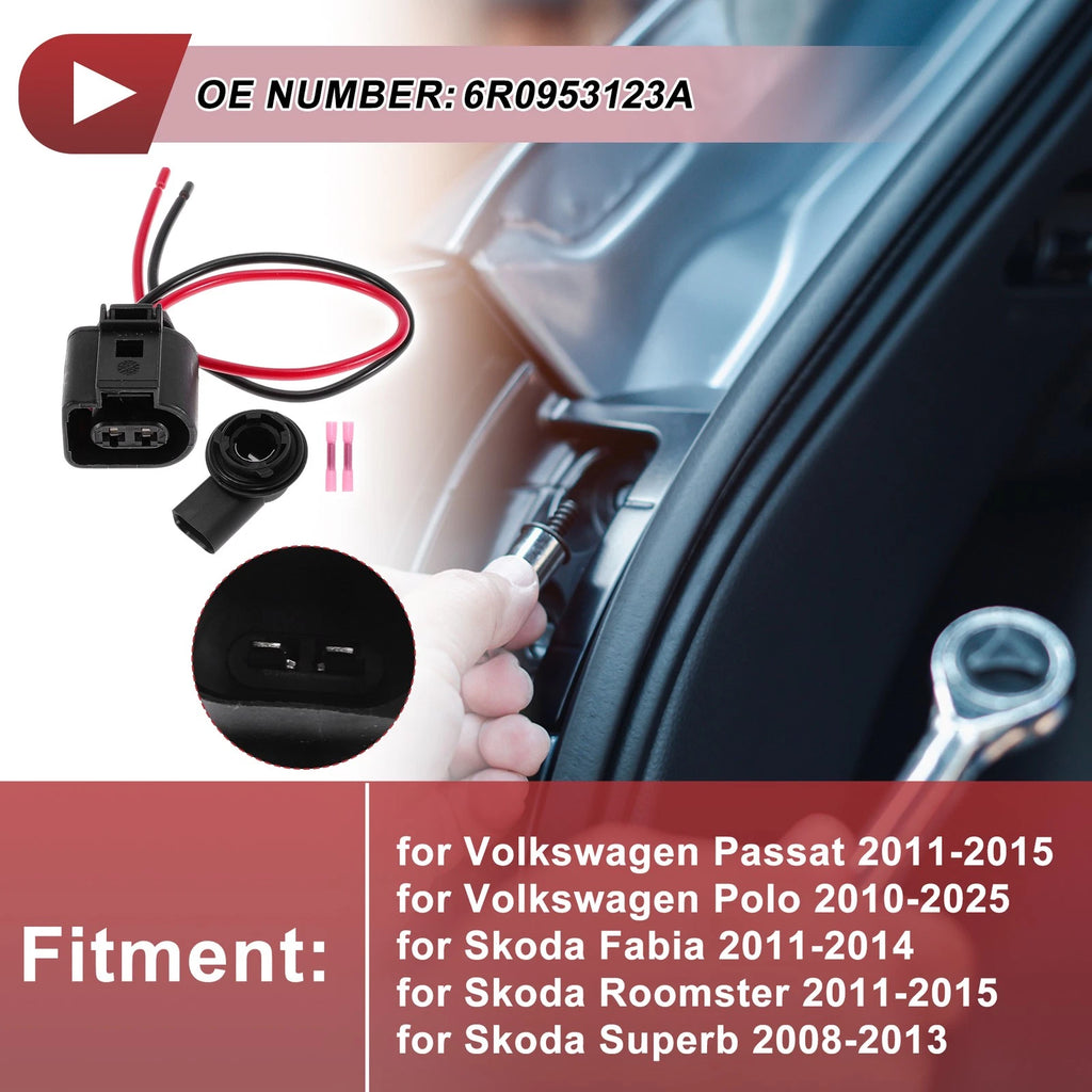 DRL Daytime Running Light Socket Wiring for Volkswagen Passat (2011–2015)