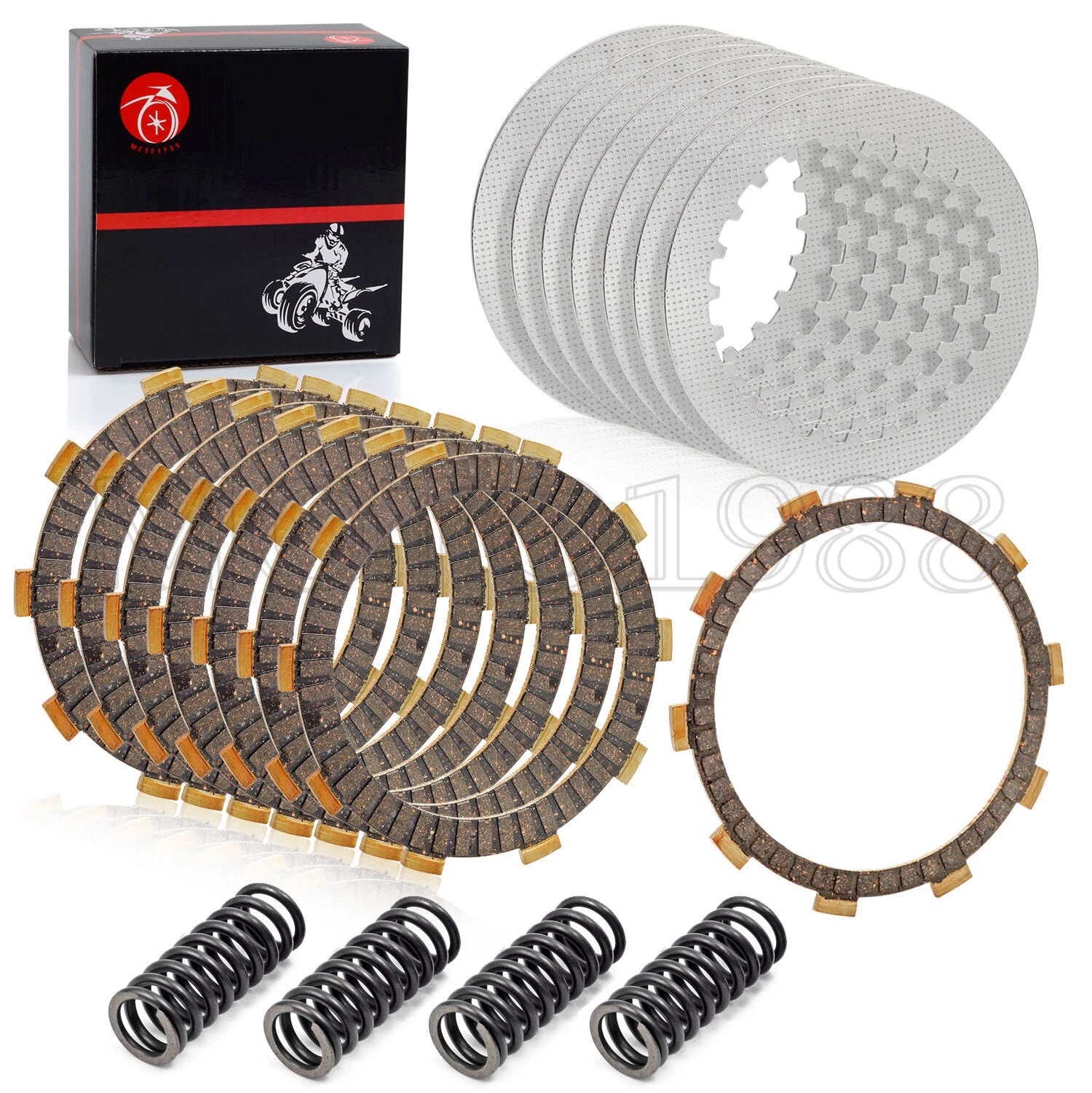 Clutch Friction Steel Plates Kit for Honda VT750C VT750CD Shadow Ace 750 (1998–2003)