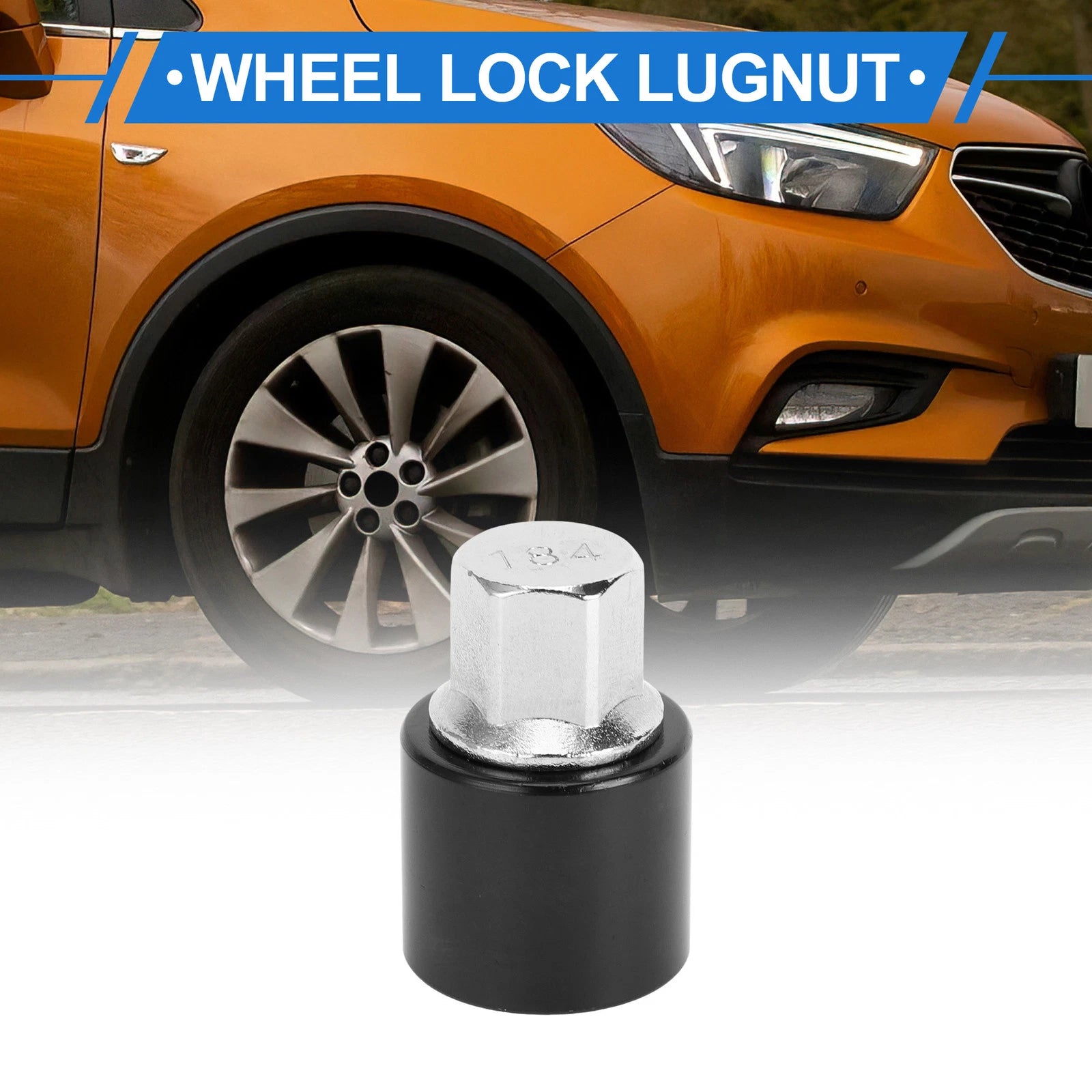 Wheel Lock Lug Nut with Antitheft Screw Removal Key for Vauxhall Opel