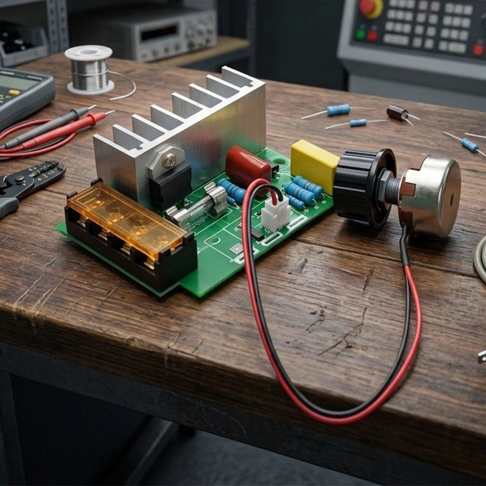 Electronic 4000W Voltage Control Board for Single Phase AC Motors (220V)