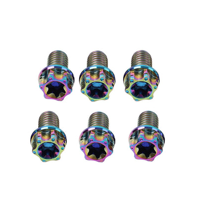 6X M8x20mm Titanium Torx Head Flange Bolts for Motorcycle Bike