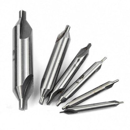 6pcs Set HSS Composite Center Drills for Lathe Mill Tackle Tools