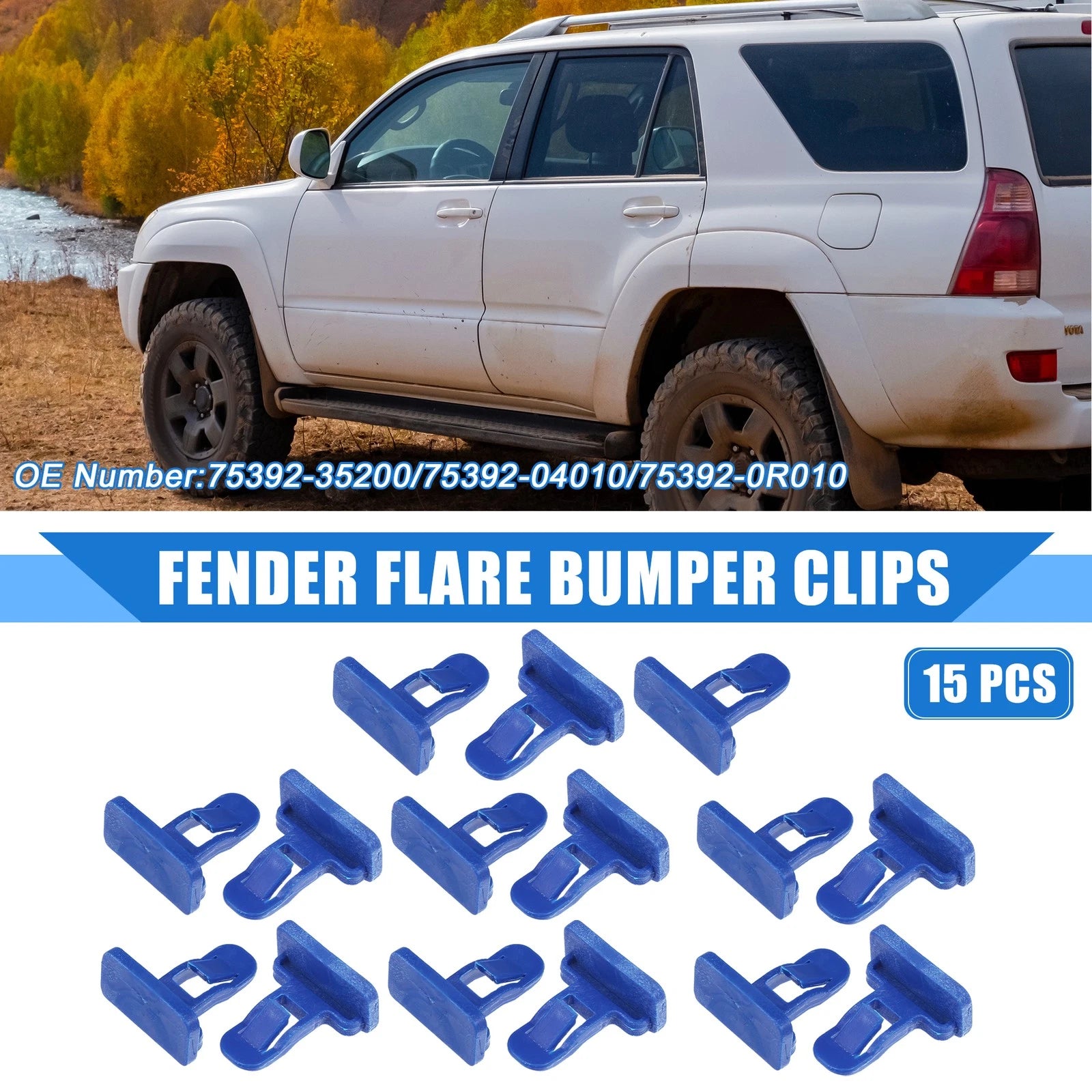 Fender Flare Bumper Clips Replacement Kit for Toyota Avalon (2013–2021)
