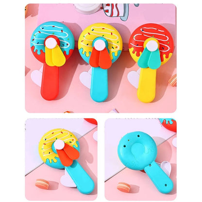 10 Piece Hand Cranked Fan Set for Parties Family Trips