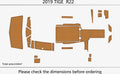 EVA Foam Cockpit Pads for Tige R22 (2019) - Faux Teak Deck Flooring