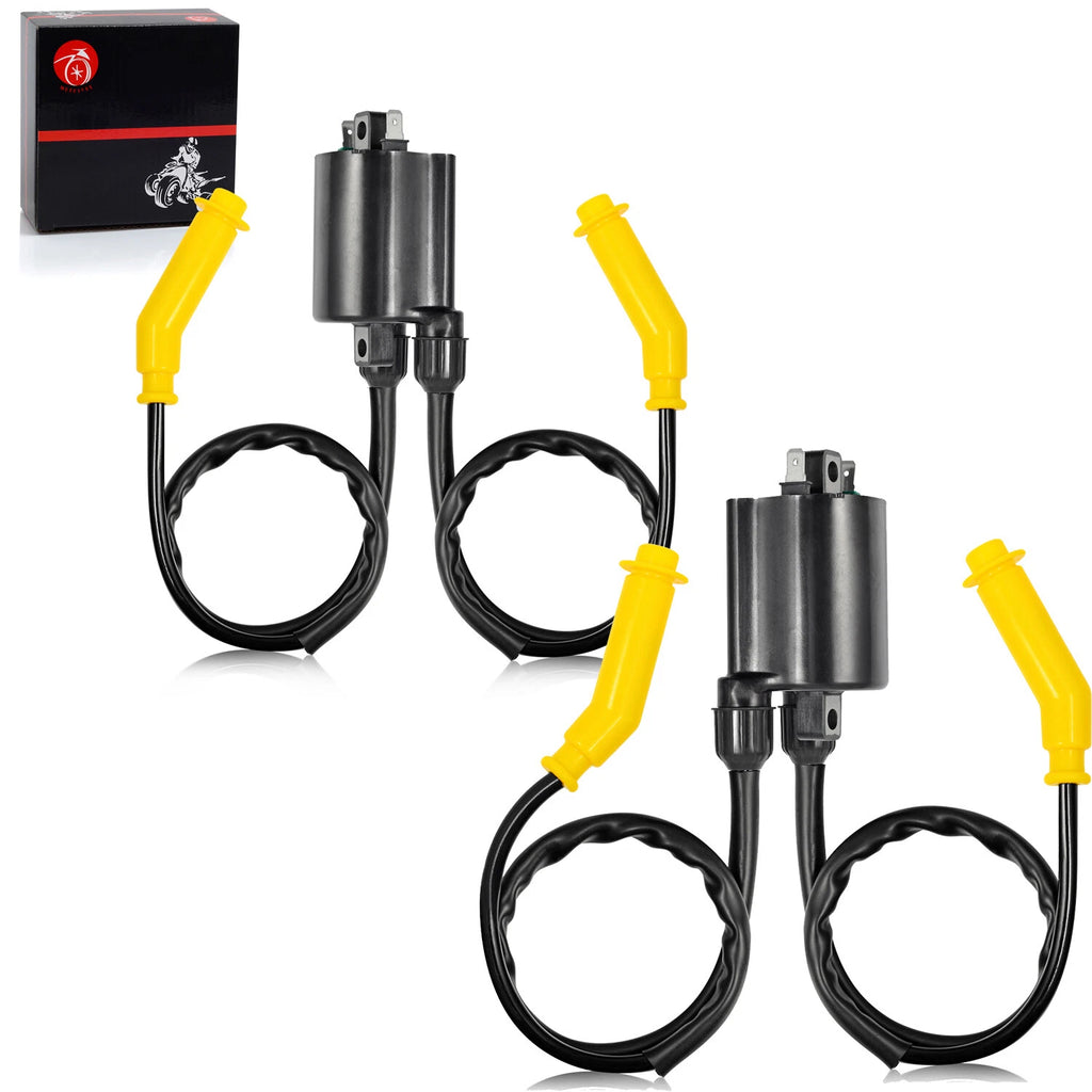 2X Ignition Coil with Wire Cap for Honda VTX1300 VTX1300R (2005–2009)