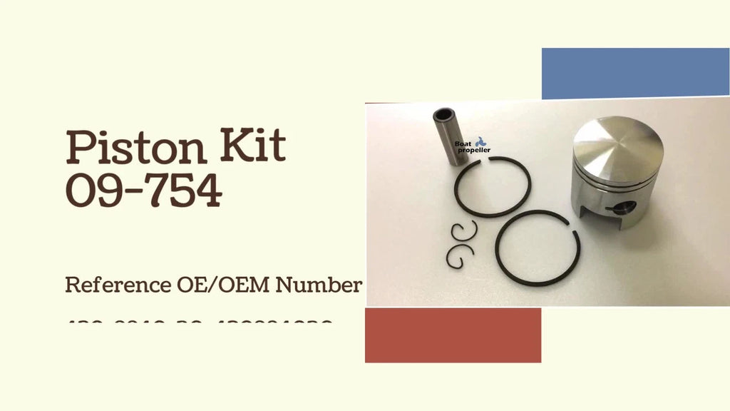 Right Piston Kit + Ring for Ski Doo Snowmobile 399 Alpine/Nordic (STD)