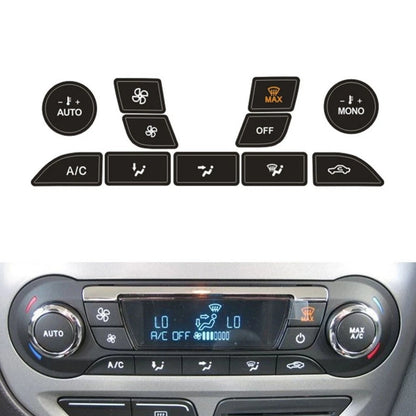 11Pcs Air Condition Control Button Repair Stickers for Ford Focus (1999–2005)