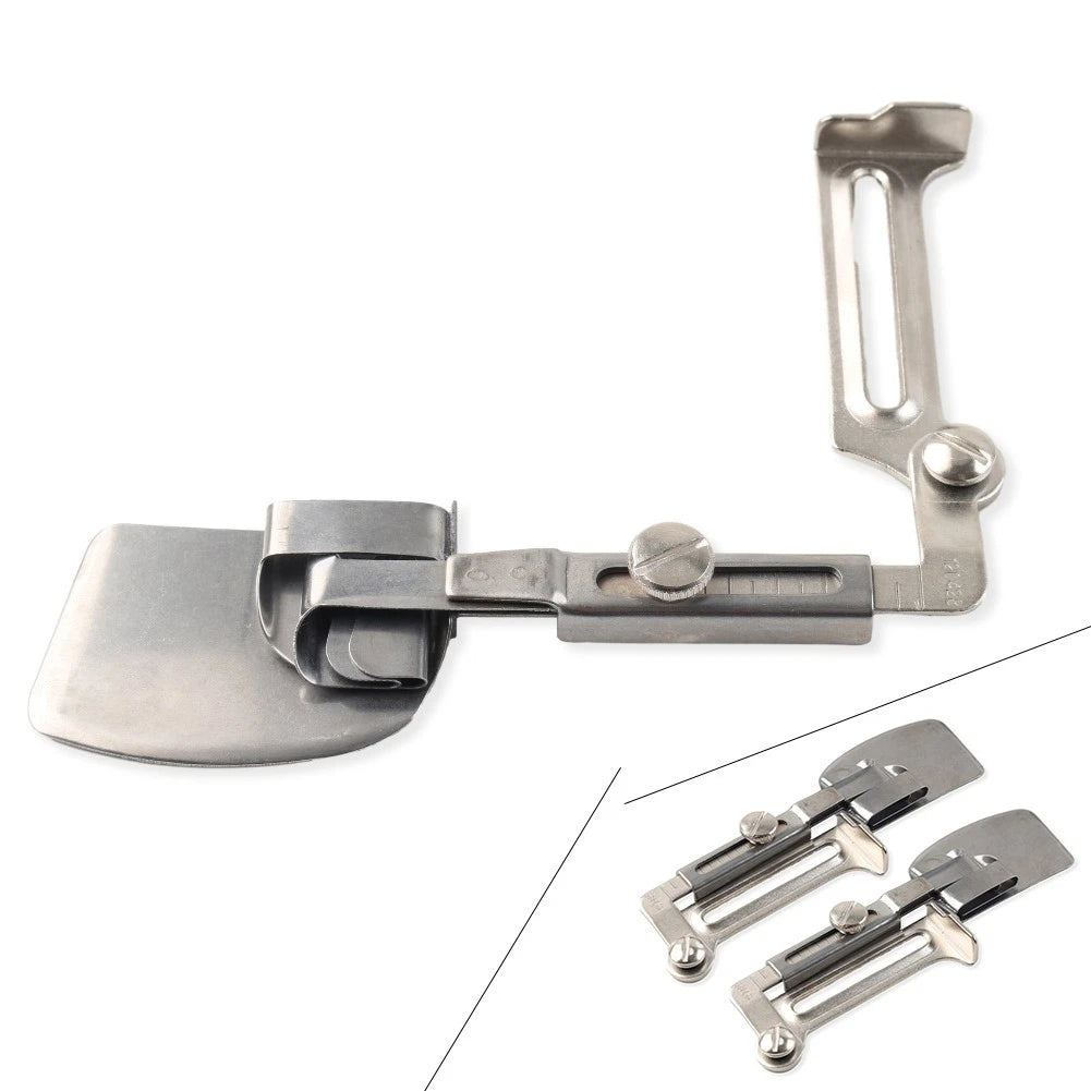 Adjustable End Size Double Fold Hemming Folder Attachment for Sewing Machines
