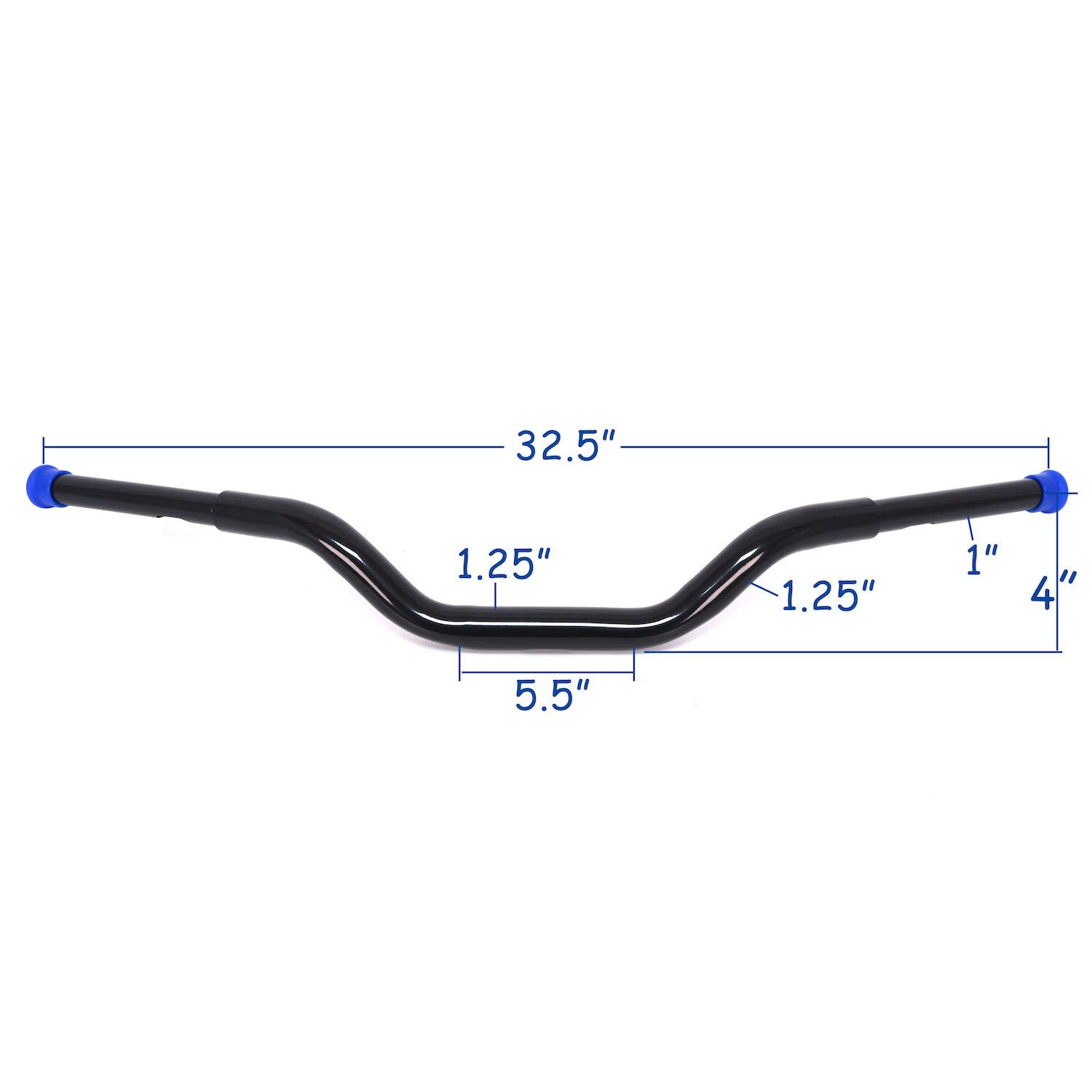 1.25" Black Center Handlebar for Harley Road King (2014–Present)