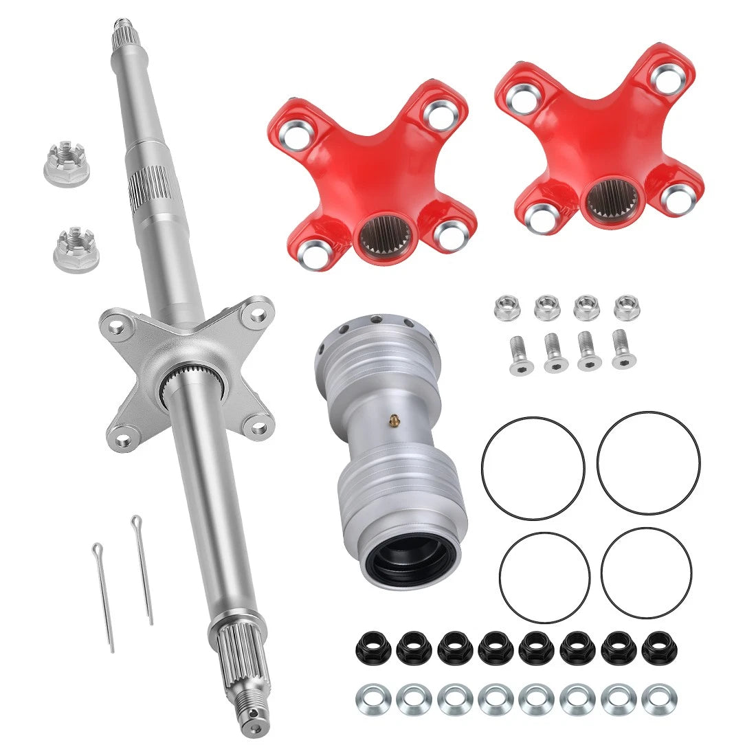 Rear Axle Shaft & Wheel Hub Bearing Carrier for Honda TRX400EX (2000–2009)