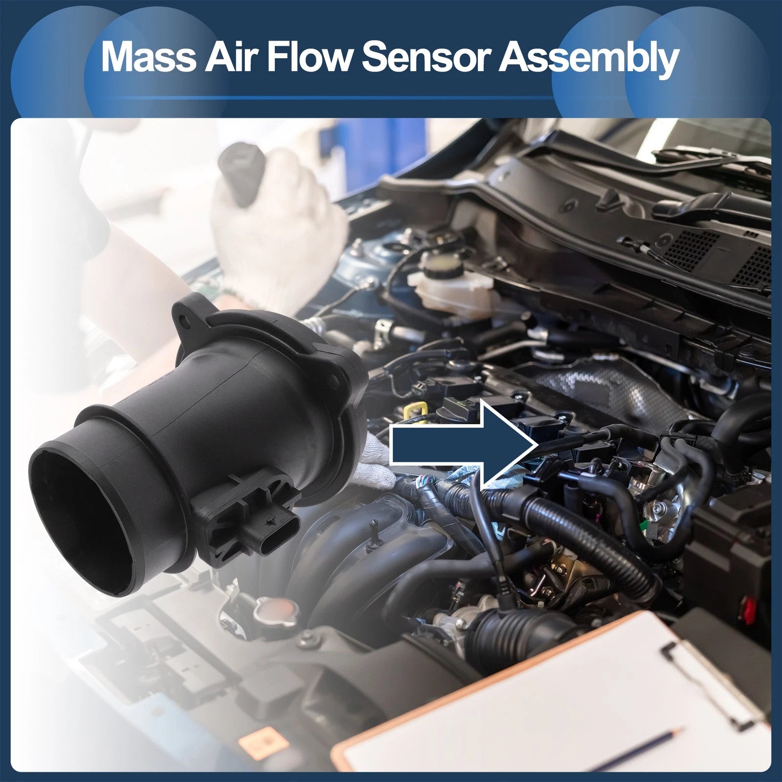 Mass Air Flow Sensor Assembly Replacement for Mercedes-Benz C-Klasse (2013–2022)
