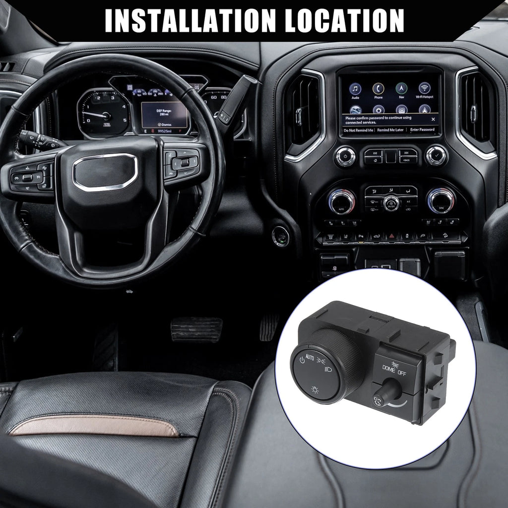 Headlight Switch Replacement for Chevy Silverado GMC Sierra (2007–2014)