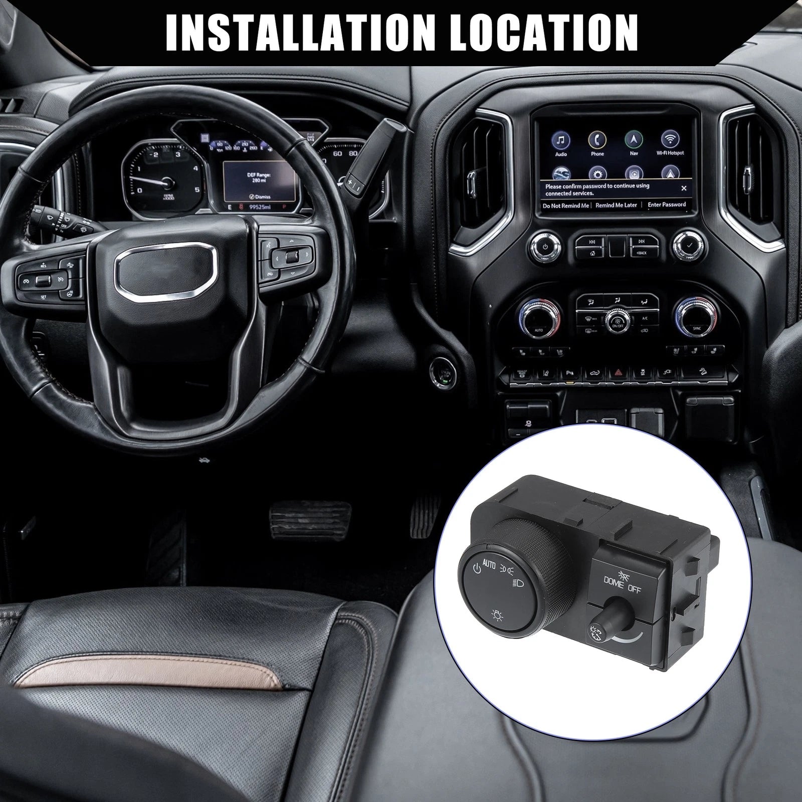 Headlight Switch Replacement for Chevy Silverado GMC Sierra (2007–2014)