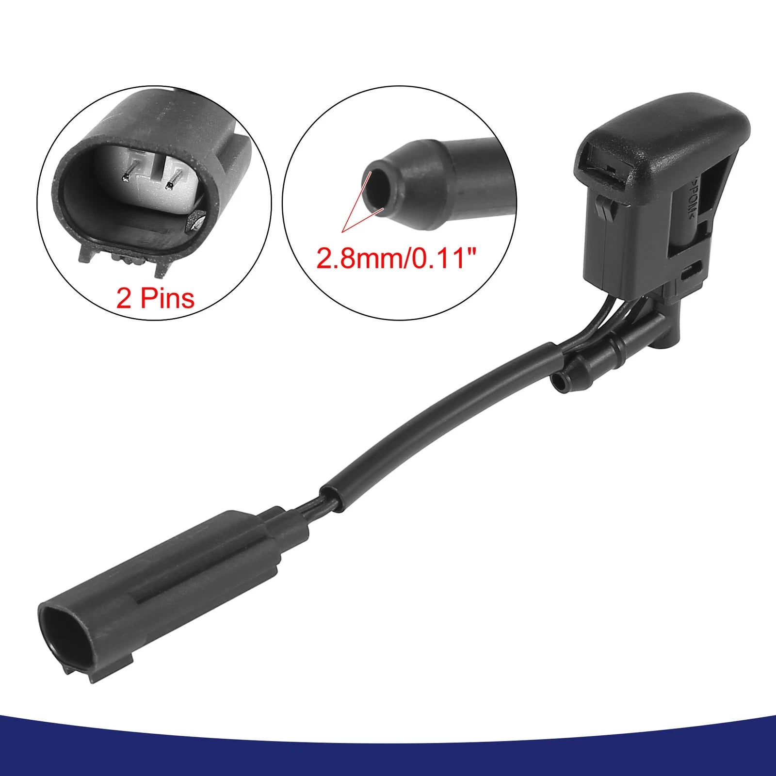 Windshield Washer Nozzles Spray Jet for BMW 1 Series (2008–2019)