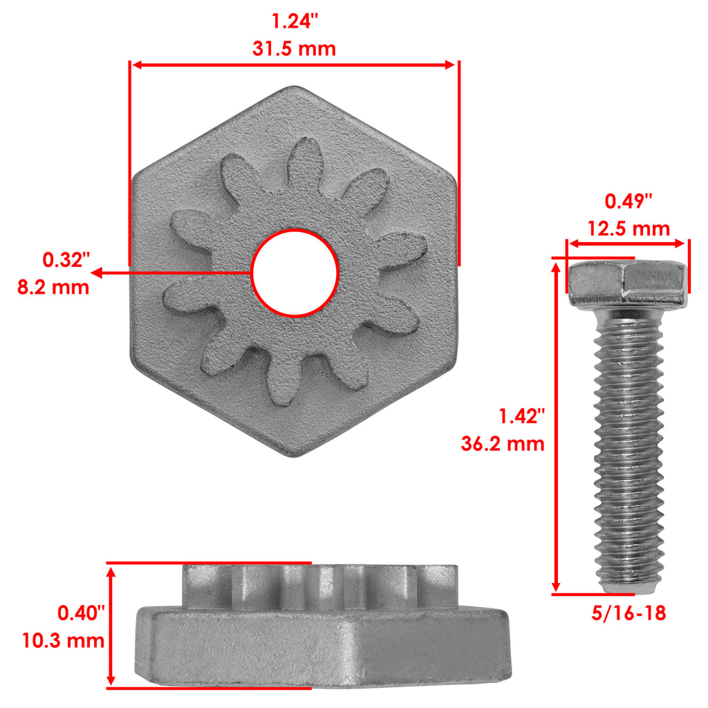 Deck Adjustment Gear Replacement for Cub Cadet RZT-17 RZT-42 (2004–2019)