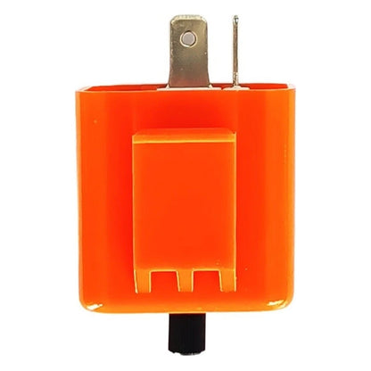 2 Pin 12V LED Motorcycle Flasher Relay Adjustable for flash Rate Fits Many Bikes