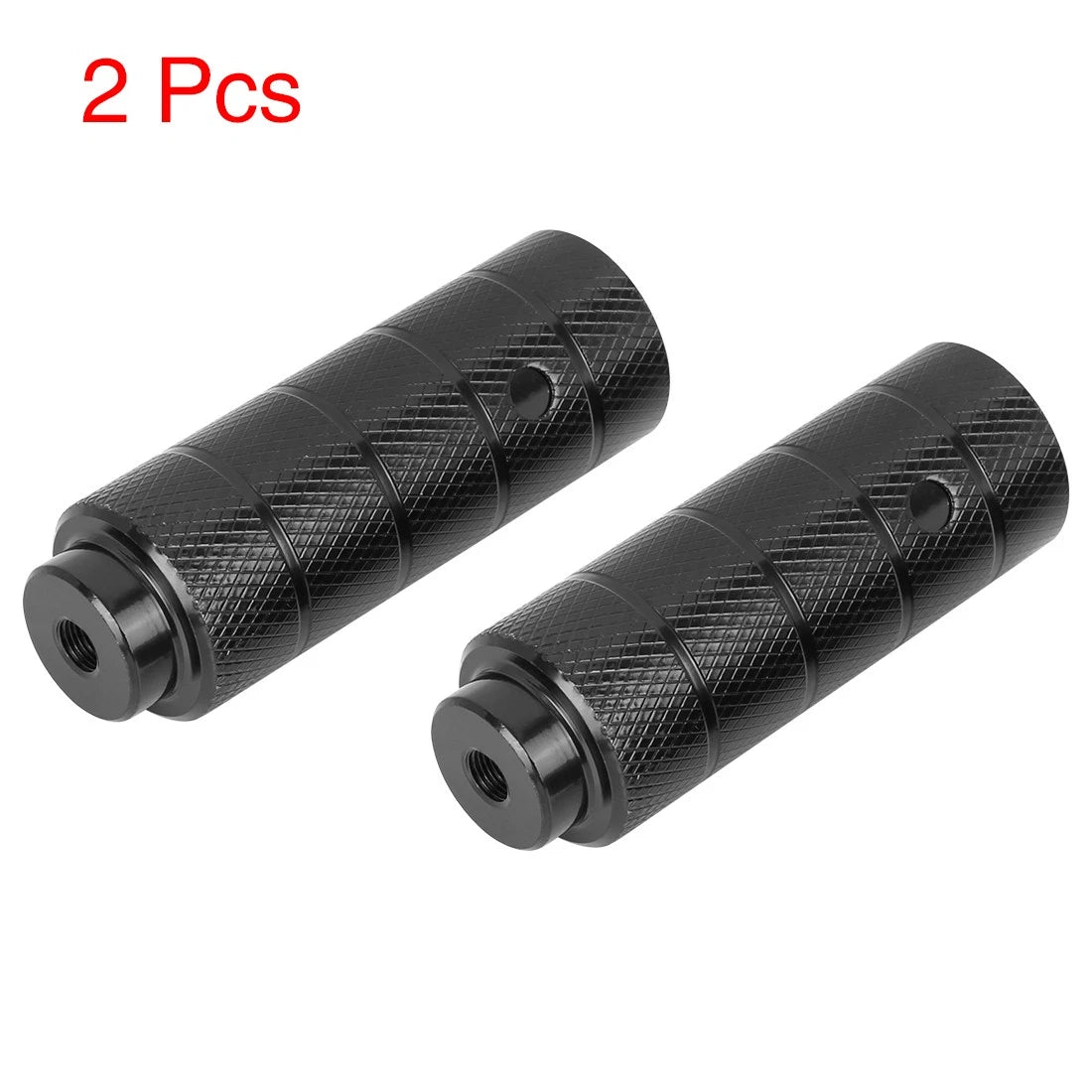 Bicycle Footpegs Front Set Aluminum Alloy for 3/8 Axles (Black) (2 Pack)