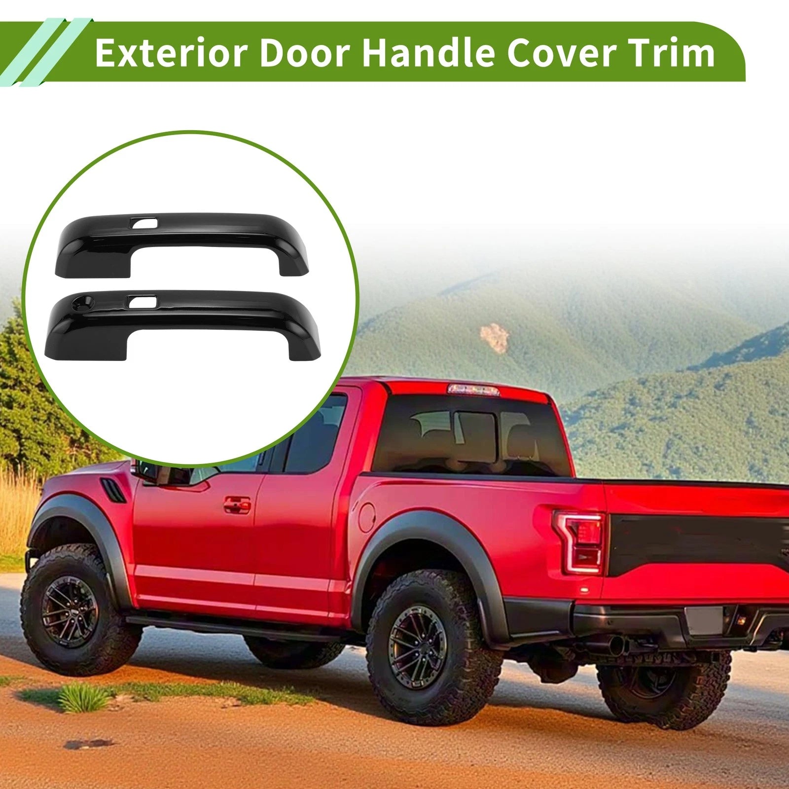 Exterior Door Handle Cover Trim Replacement for Ford F150 (2015–2020)