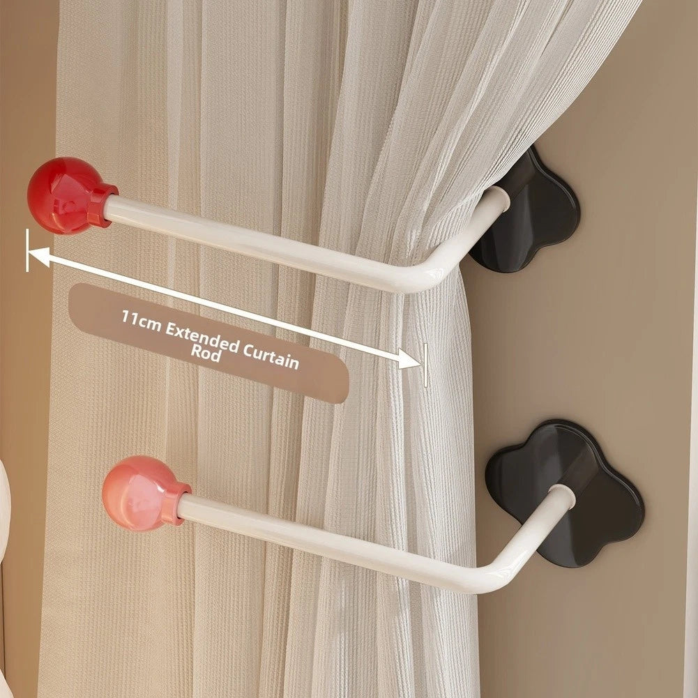 Curtain Hook Organizer for Wall (Metal & Plastic Construction)