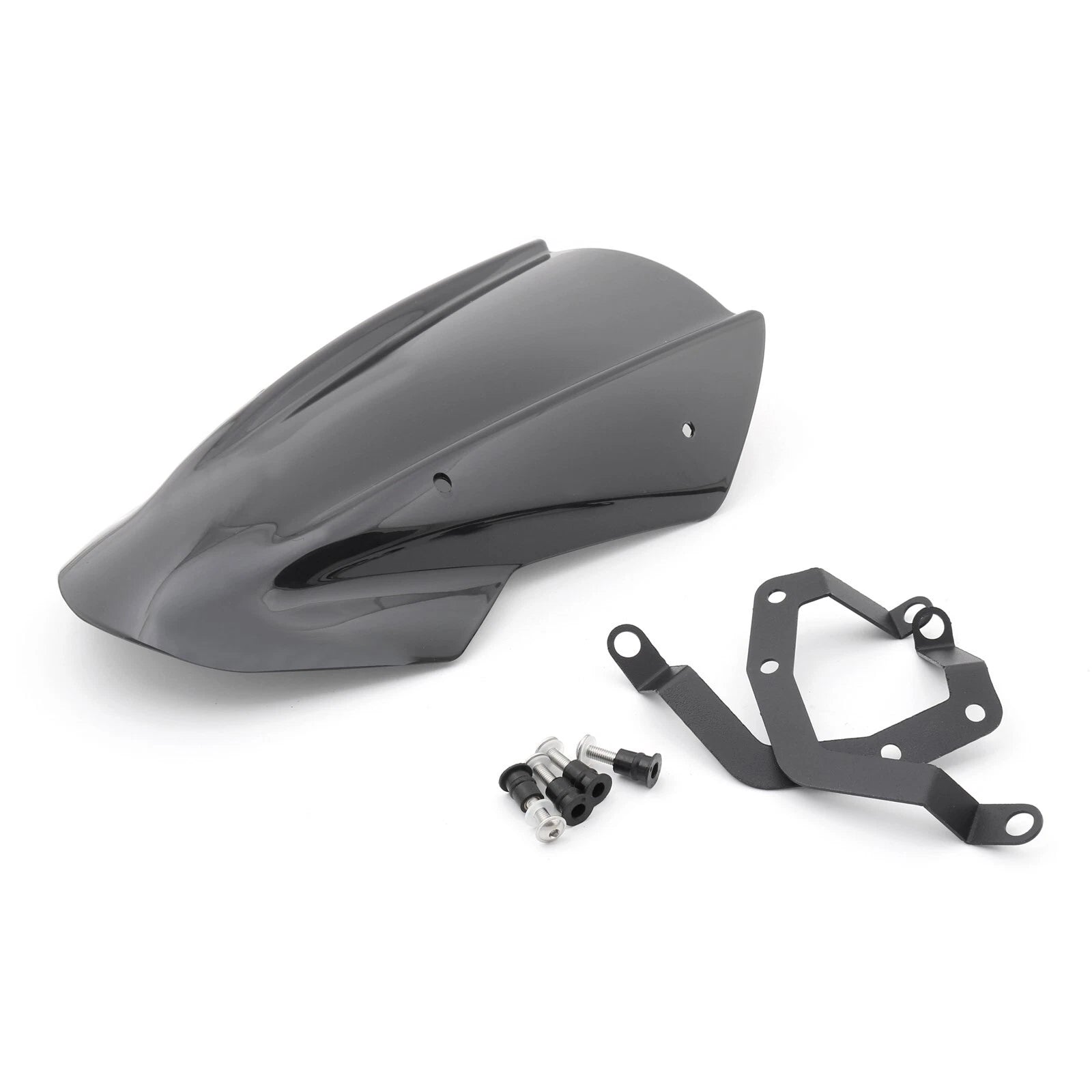 ABS Windshield Screen with Bracket for Kawasaki Z650 (2017–2023) Black