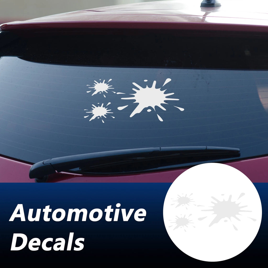 Reflective Bumper Decal for - Silver Tone, 3 Spots