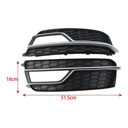 Front Bumper Cover for Audi A5 - Black with Silver Trim