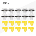 Set of 20 Plastic Fixing Clips for Moulding