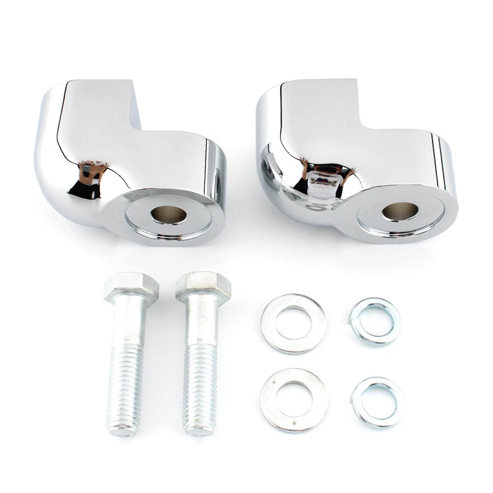 Chrome Handlebar Riser Bar Clamp Kit for Honda VTX1300C (2004–2009)