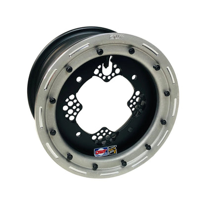 2X DWT ROK'N LOK Front Silver Beadlock Rim Wheel 10" 10x5 4/156 for YFZ 450 (2004–2023)