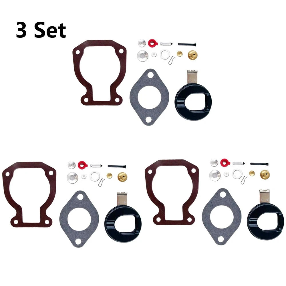 3X Carburetor Repair Kit for Johnson Evinrude 9.9 HP 15 HP (1974–1988) 398453