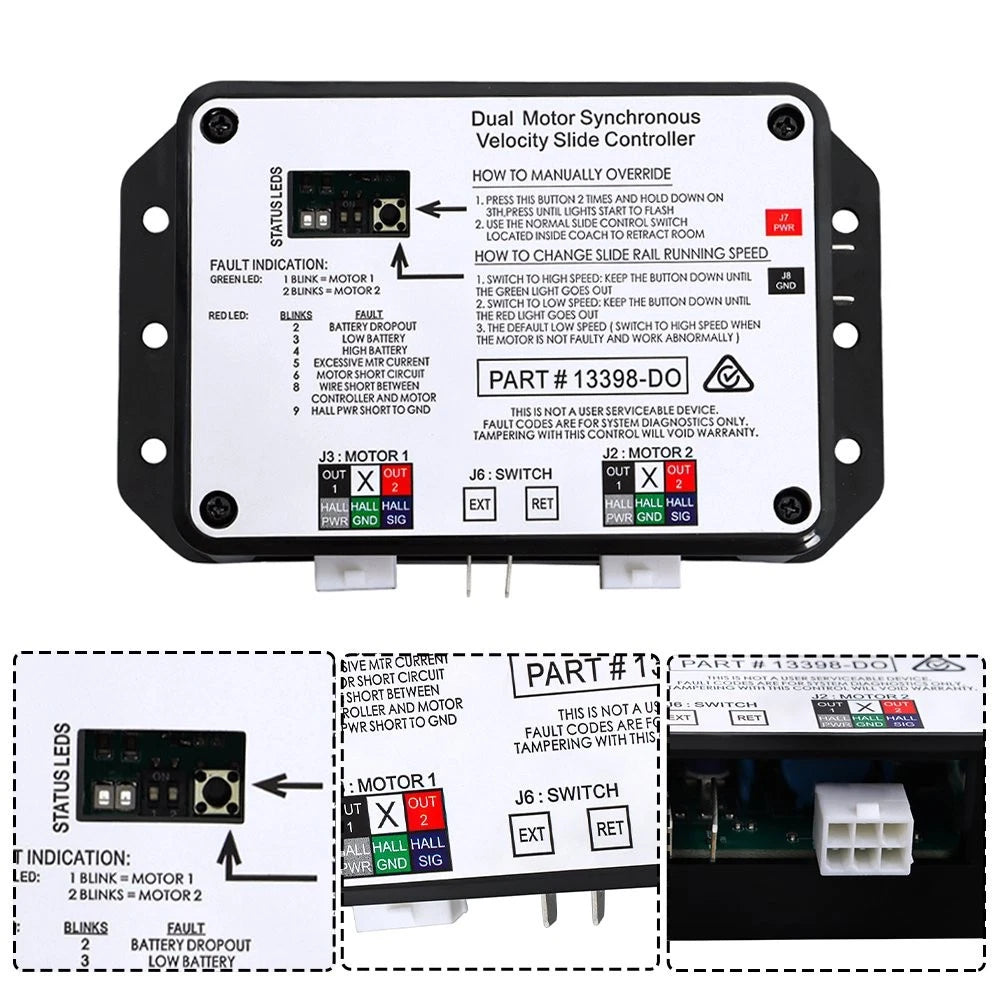 V-Sync II Dual Motor Synchronous Velocity Slide Controller 13398-D0 for