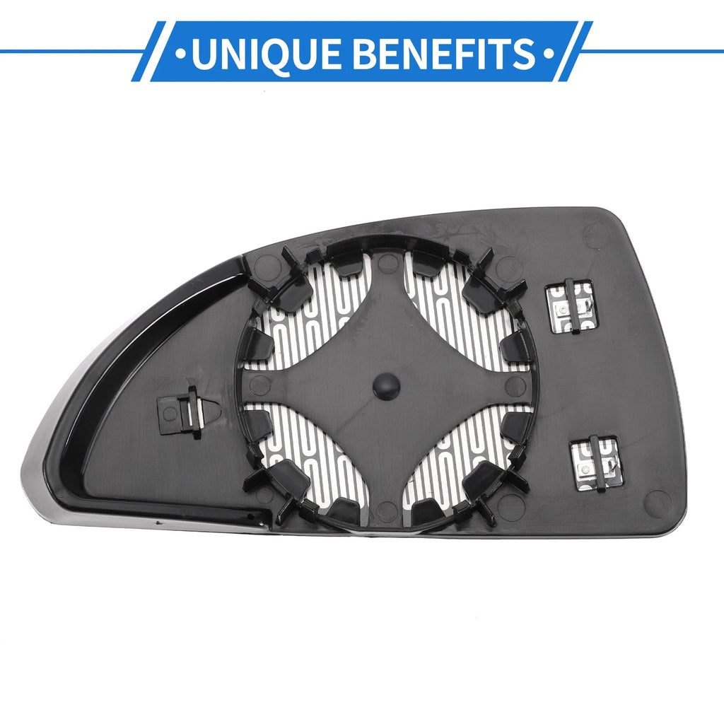 Heated Right Passenger Side Mirror Glass Replacement for Chevy Impala (2006–2013)