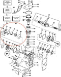 Water Pump Kit for OMC Cobra (1986–1993) Replaces 984461, 983895, 18-3348