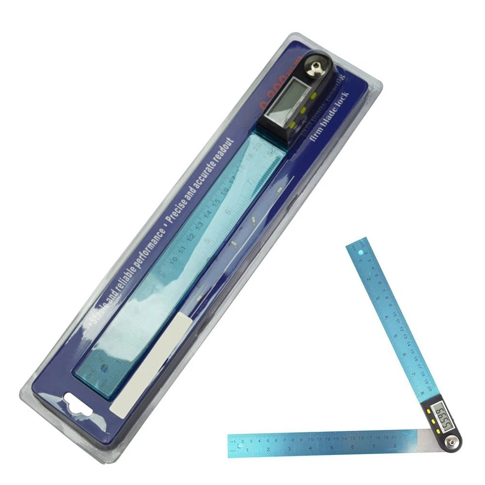 Digital Angle Measuring Tool with LCD and Locking Features