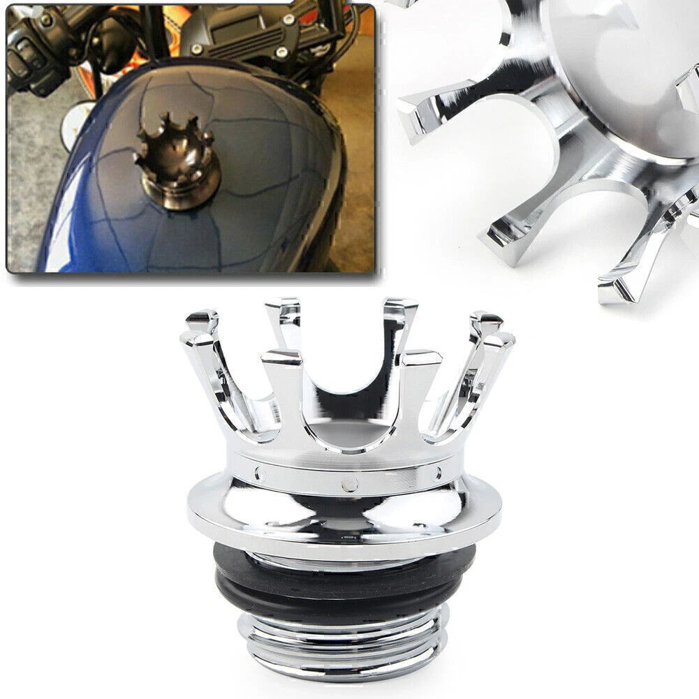 Chrome Gas Cap for Harley Sportster (Right-hand Thread)