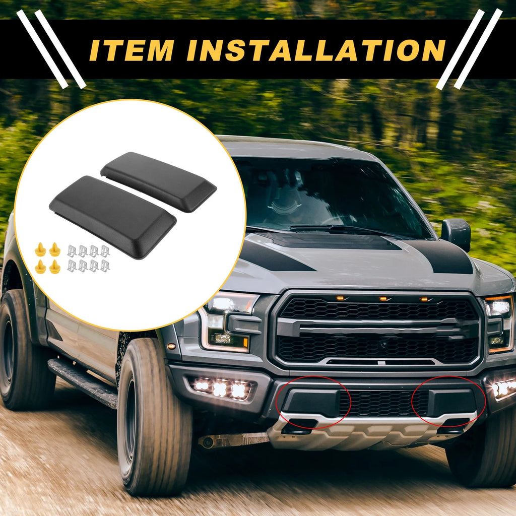 Front Bumper Guards Insert Pads for Ford F-150 (2018–2020) 1 Pair