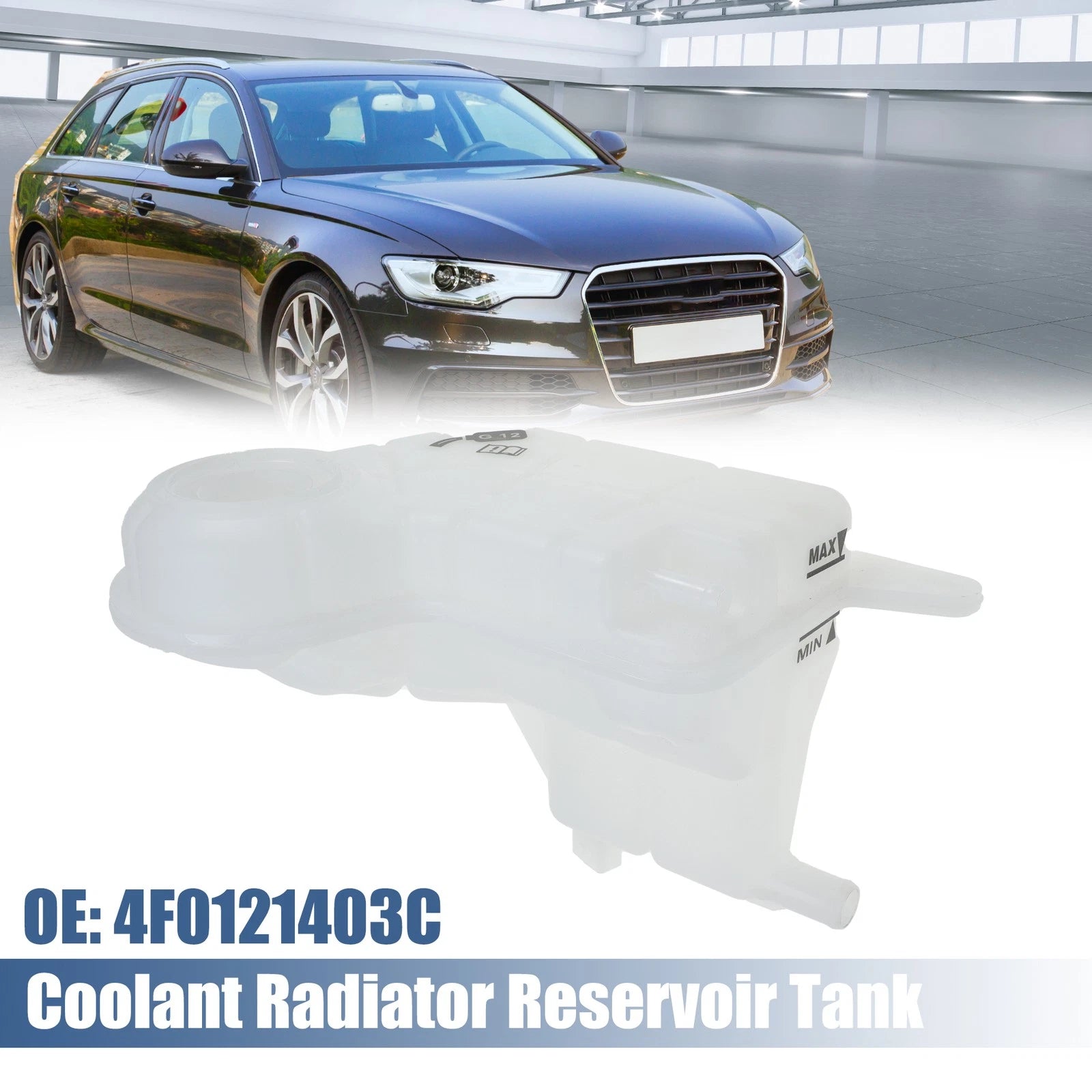 Coolant Reservoir Tank with Sensor for Audi A6 A7 (2012–2018)