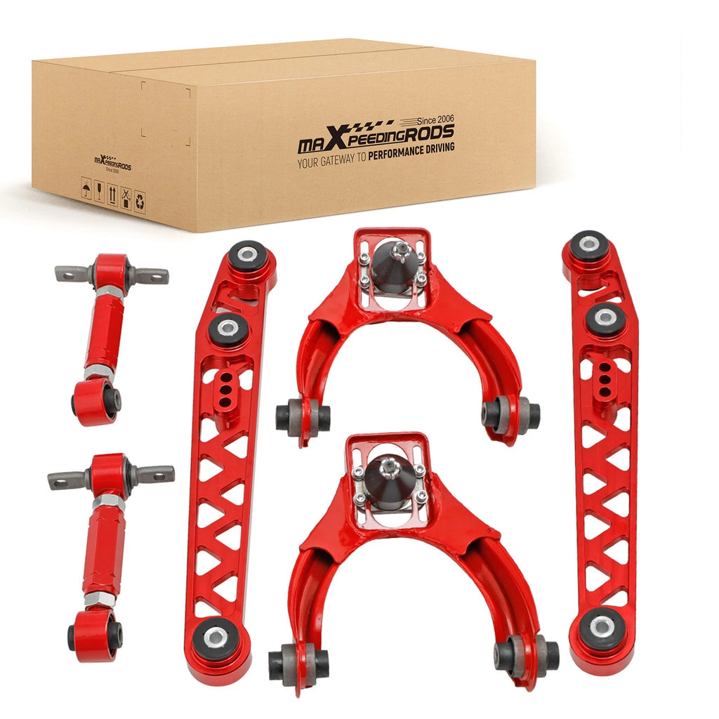 6x Control Arm + Adjustable Rear Camber Kit for Honda Civic (1996–2000)