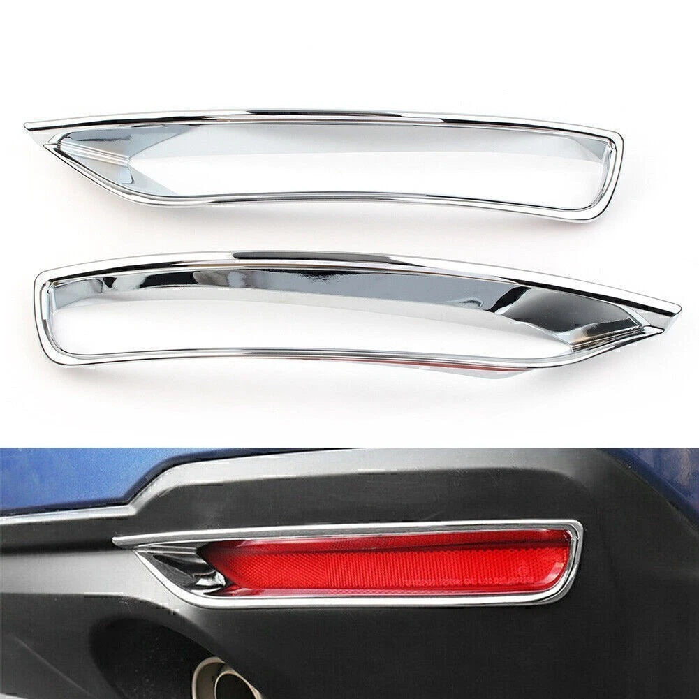 Chrome Rear Fog Light Lamp Cover Bezel for Subaru Forester (2013–2018)