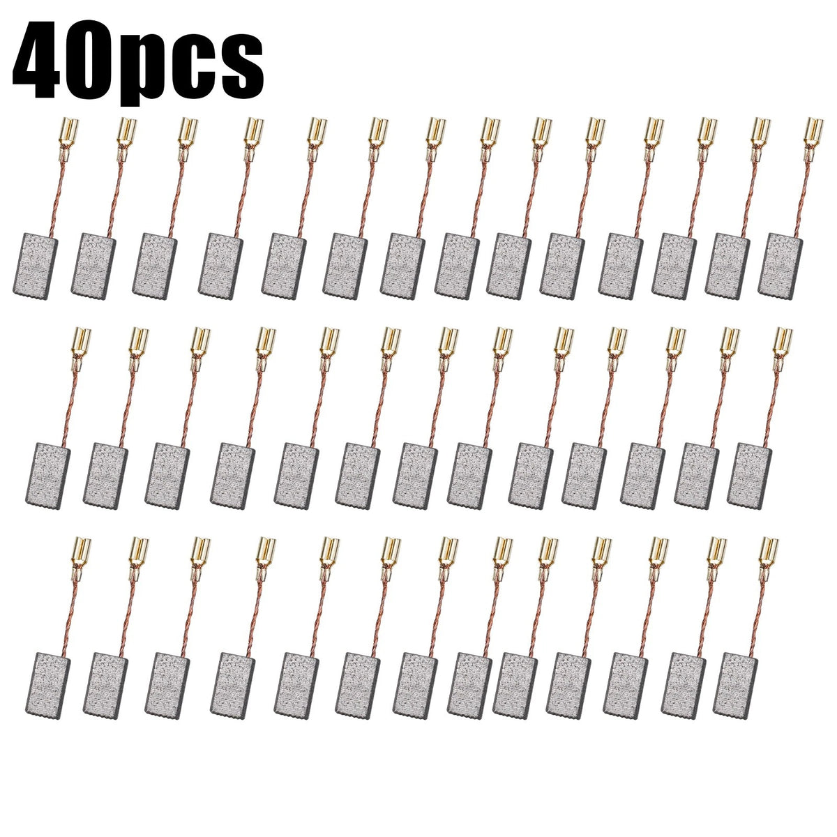 40-Piece Carbon Brushes Set for Electric Drill