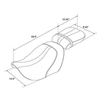 Driver Passenger Seats for Harley Nightster RH975 RH975S (2022–2025)